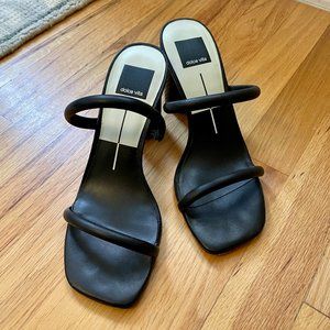 Dolce Vita Noles Heels in Onyx Leather (Black)